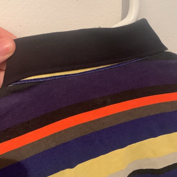 Stellar Armani Exchange Colourful Striped Cotton Polo SZ Small - Picture 6 of 9